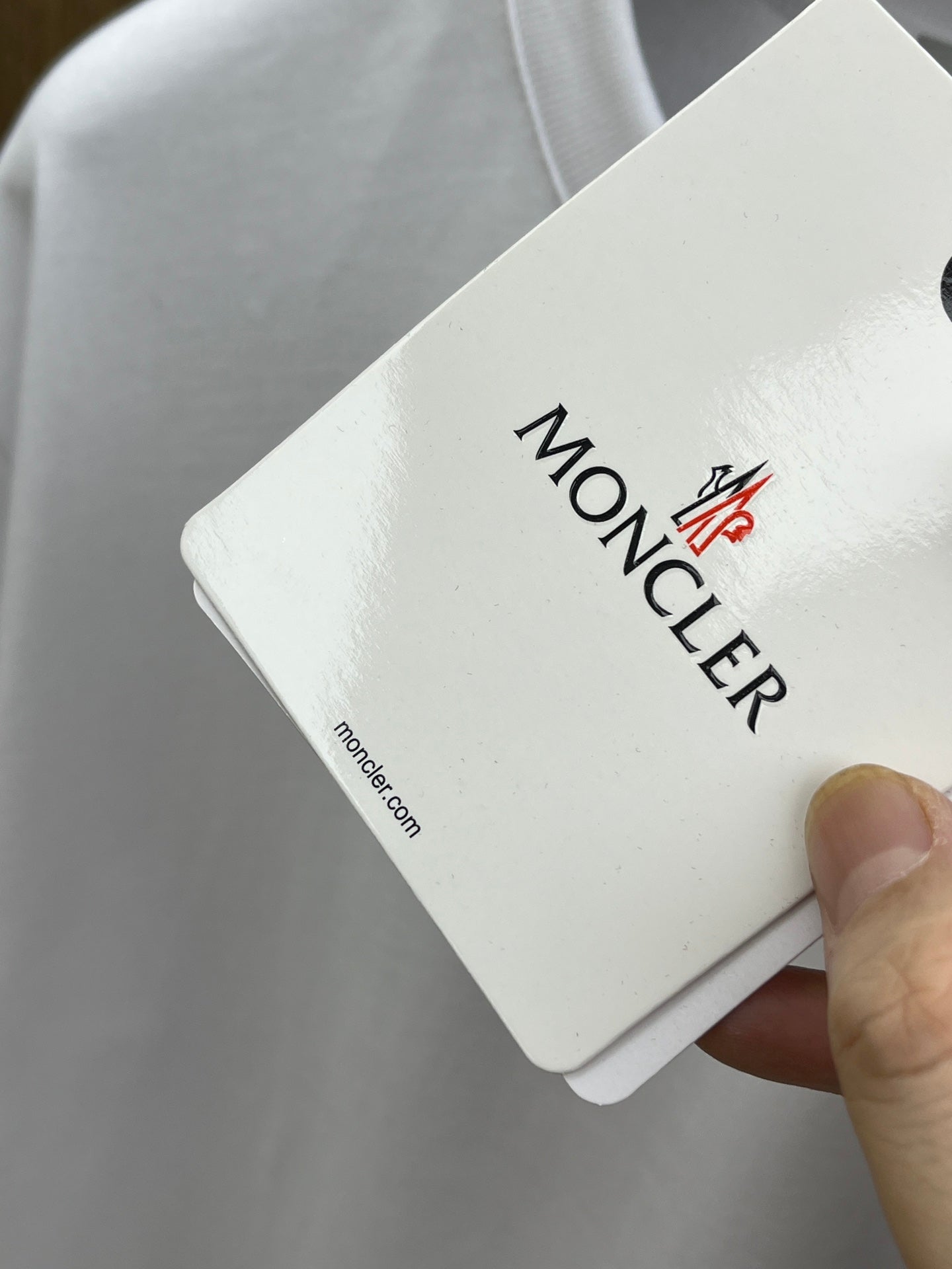 Moncle! short-sleeved crew-neck T-shirt