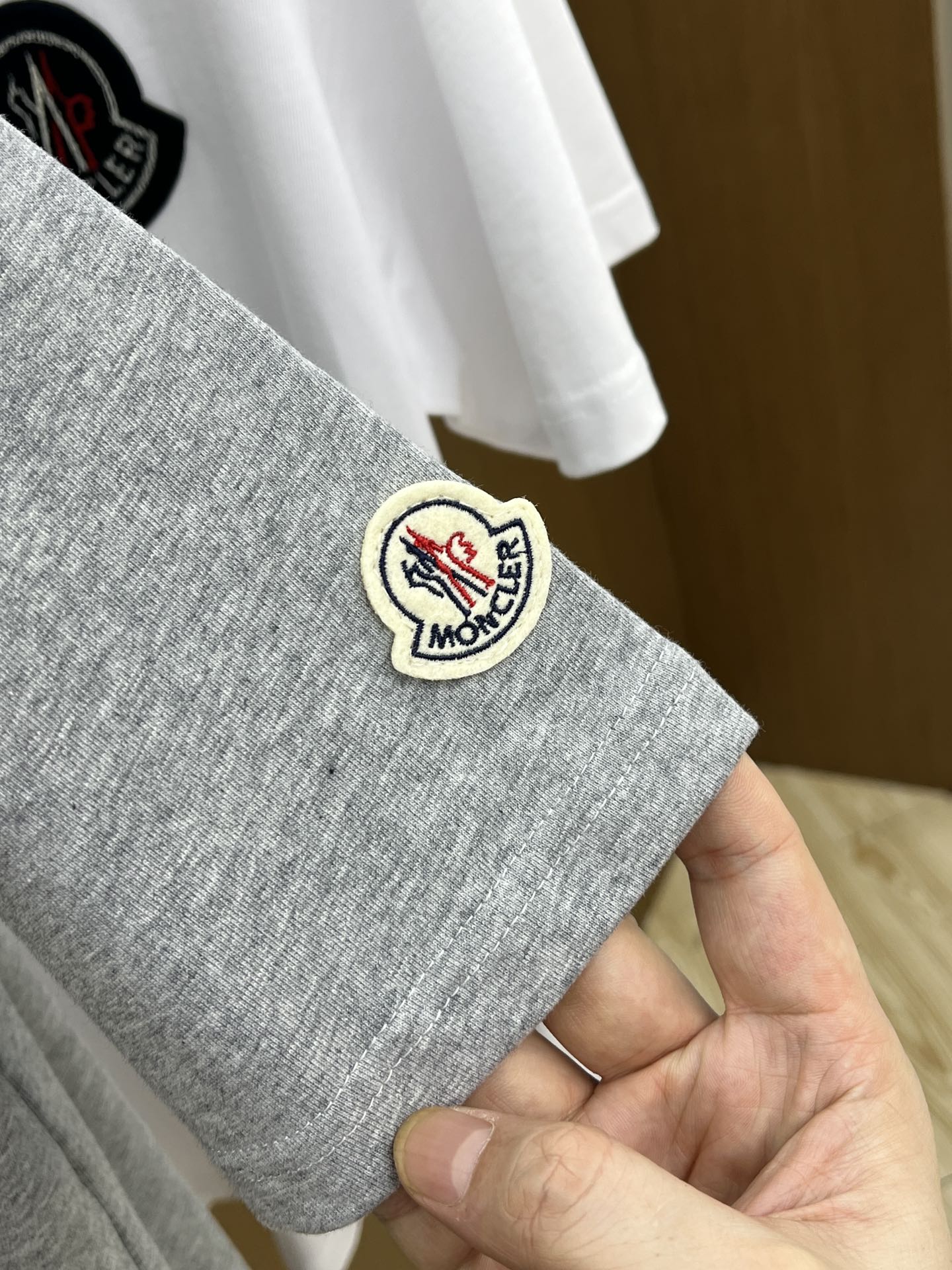 Moncle! short-sleeved crew-neck T-shirt