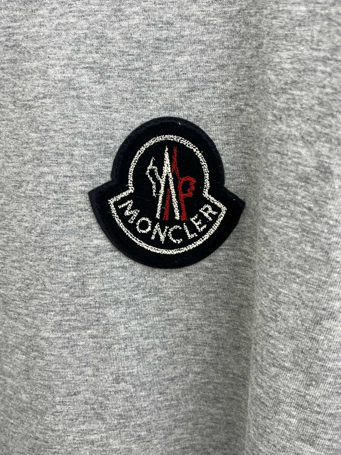 Moncle! short-sleeved crew-neck T-shirt