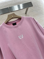 Balenciag! Logo-Embroidered short-sleeve T-shirt