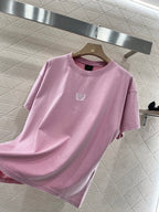 Balenciag! Logo-Embroidered short-sleeve T-shirt