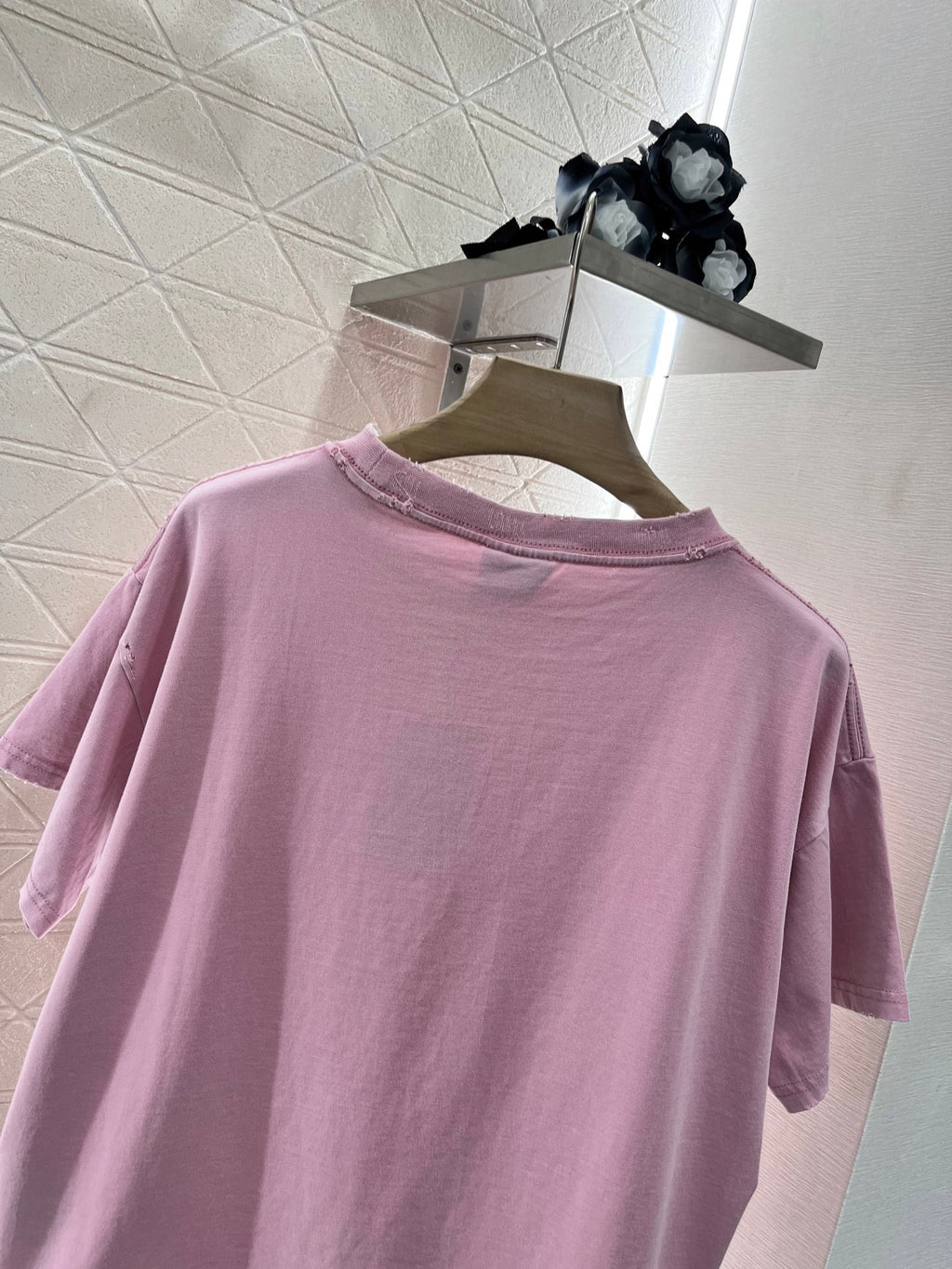 Balenciag! Logo-Embroidered short-sleeve T-shirt