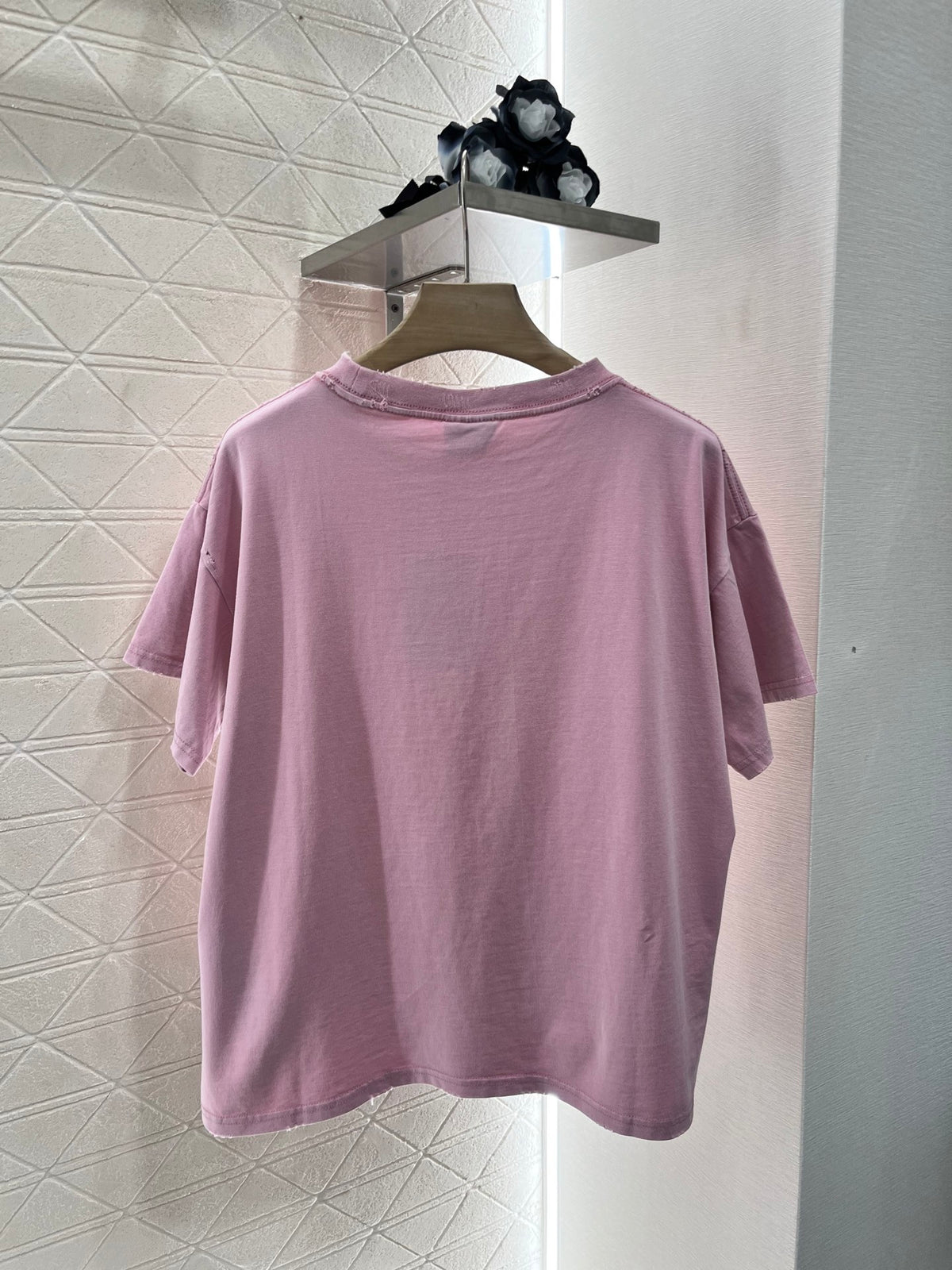 Balenciag! Logo-Embroidered short-sleeve T-shirt