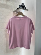Balenciag! Logo-Embroidered short-sleeve T-shirt