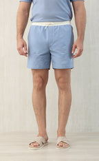 Brunello Cucinel! Straight-Leg Mid-Length Logo-Print Swim Short