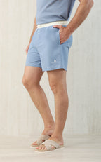 Brunello Cucinel! Straight-Leg Mid-Length Logo-Print Swim Short