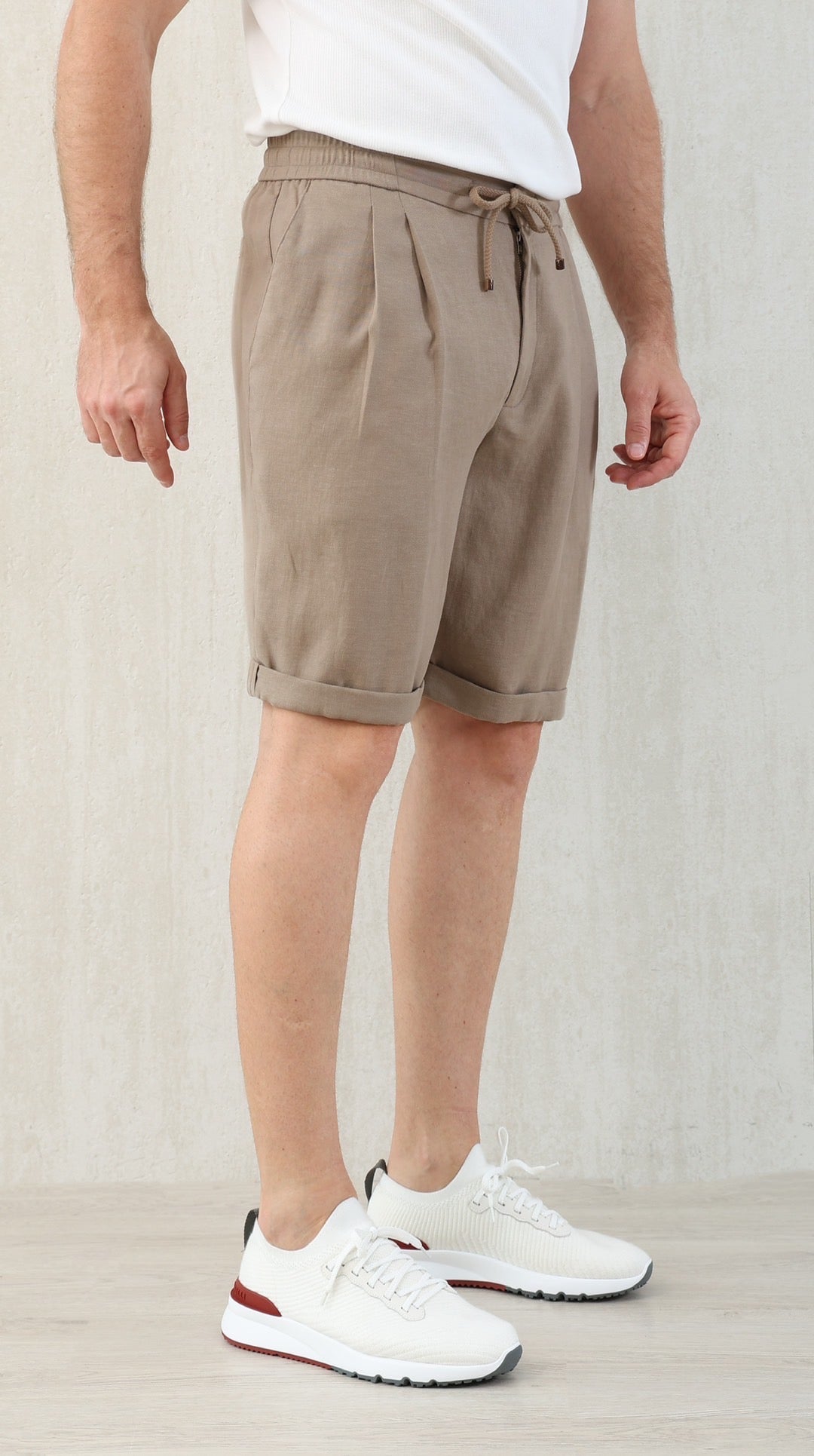 Brunello Cucinel! Bermuda shorts with drawstring