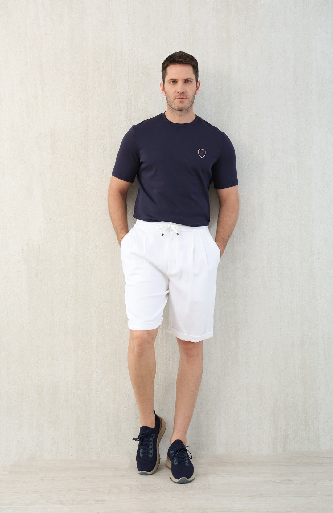 Brunello Cucinel! Bermuda shorts with drawstring