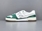 Fend! Match Sneakers FF Jacquard White Suede Fabric Low Tops