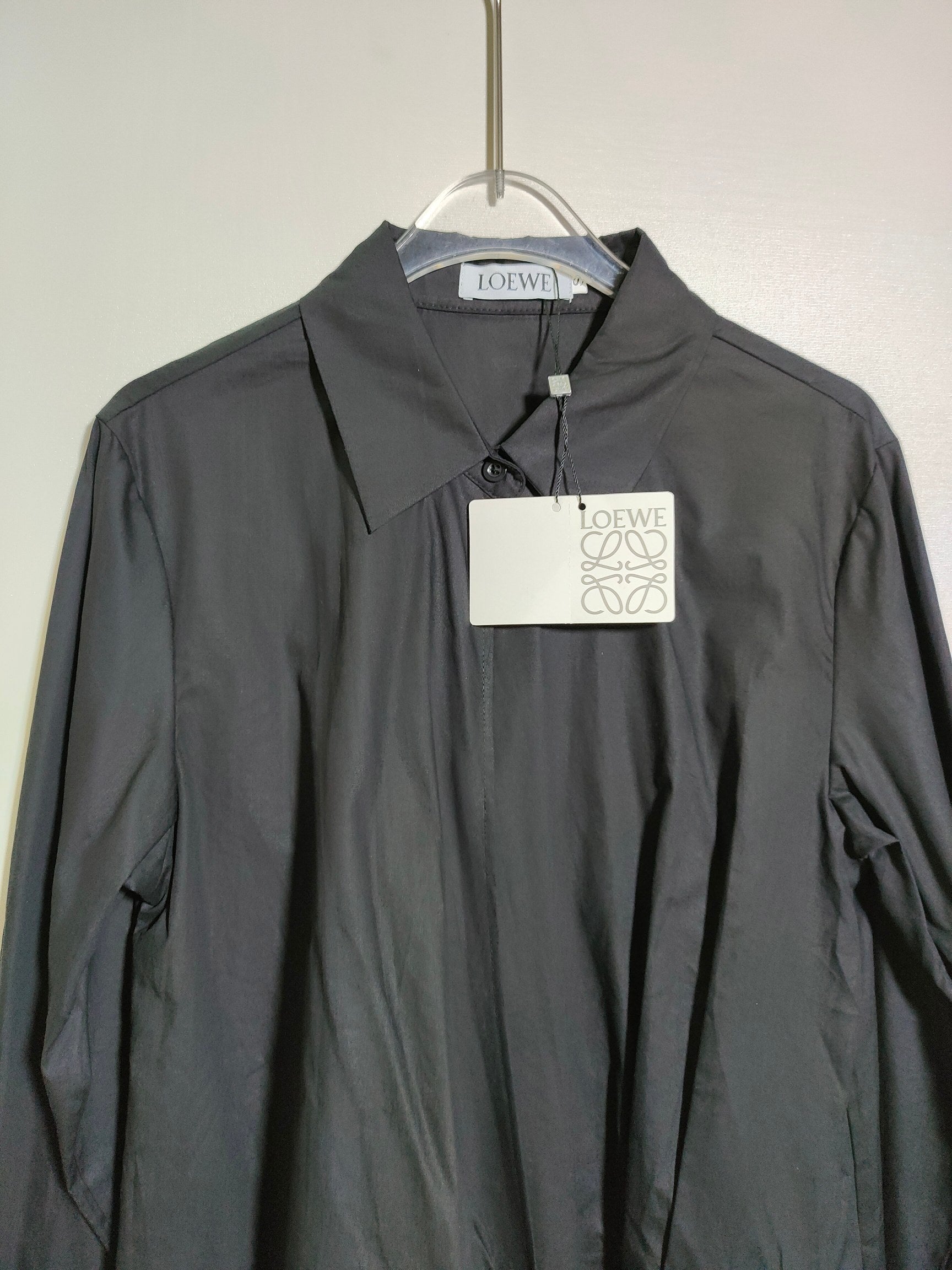 Loewe Draped Poplin Mini Shirtdress