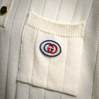 Gucci Web Stripe Knitted Polo Shirt