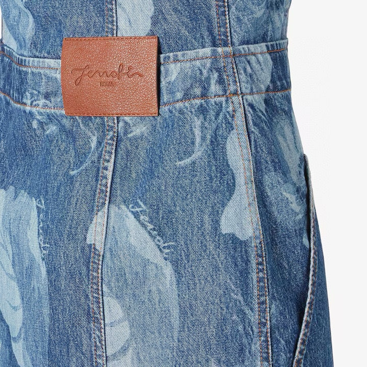 Fendi Blue Denim Dress