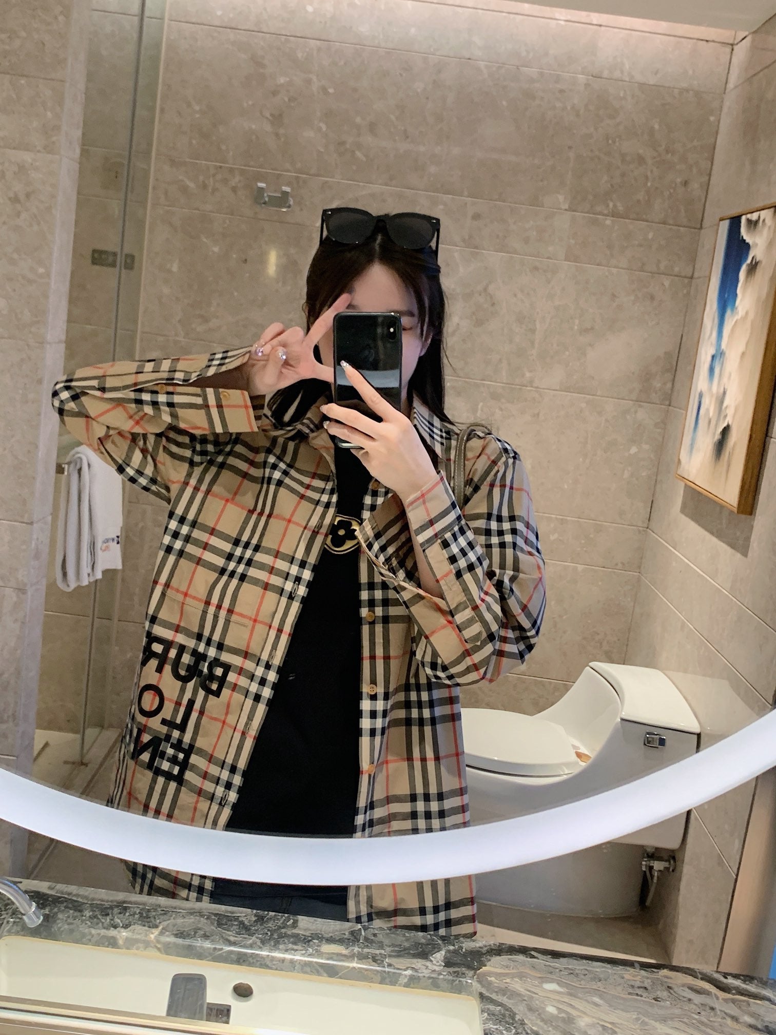 Burberr! Regular Fit Check Cotton Shirt