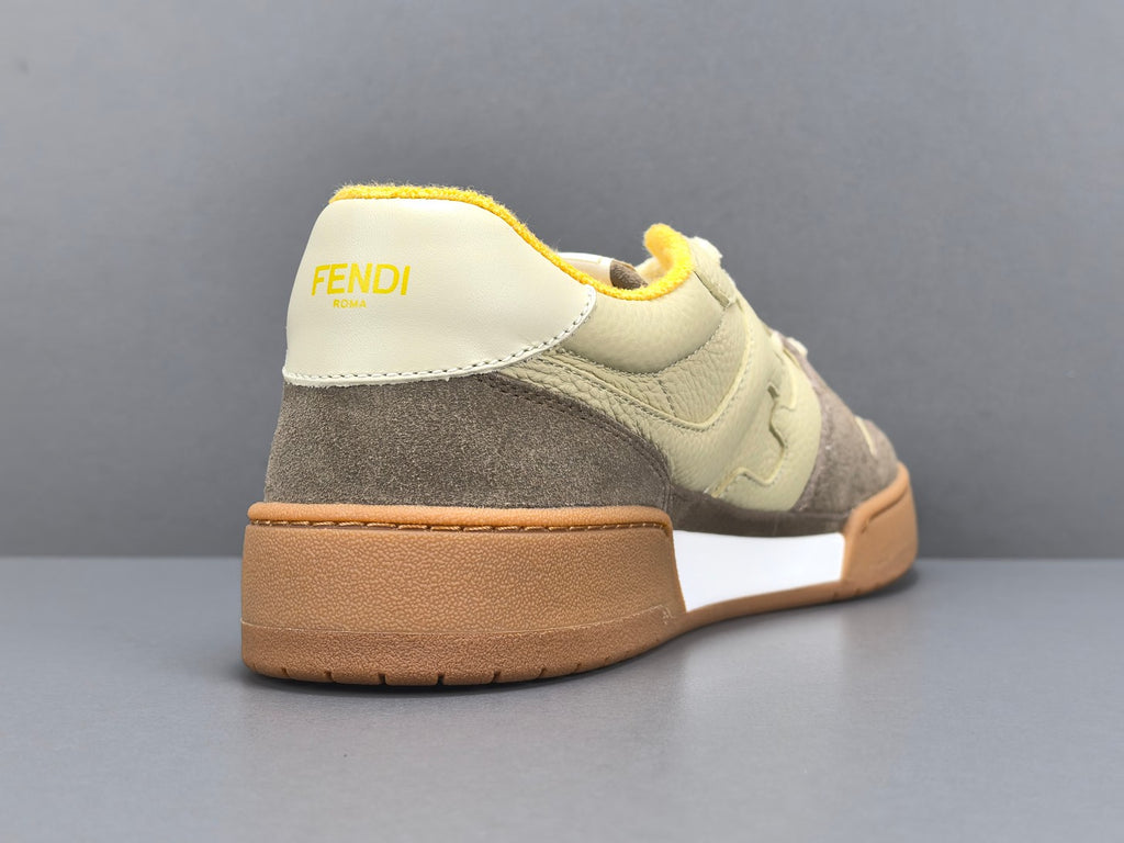 Fend! Match Low Top Suede 'Yellow Beige'