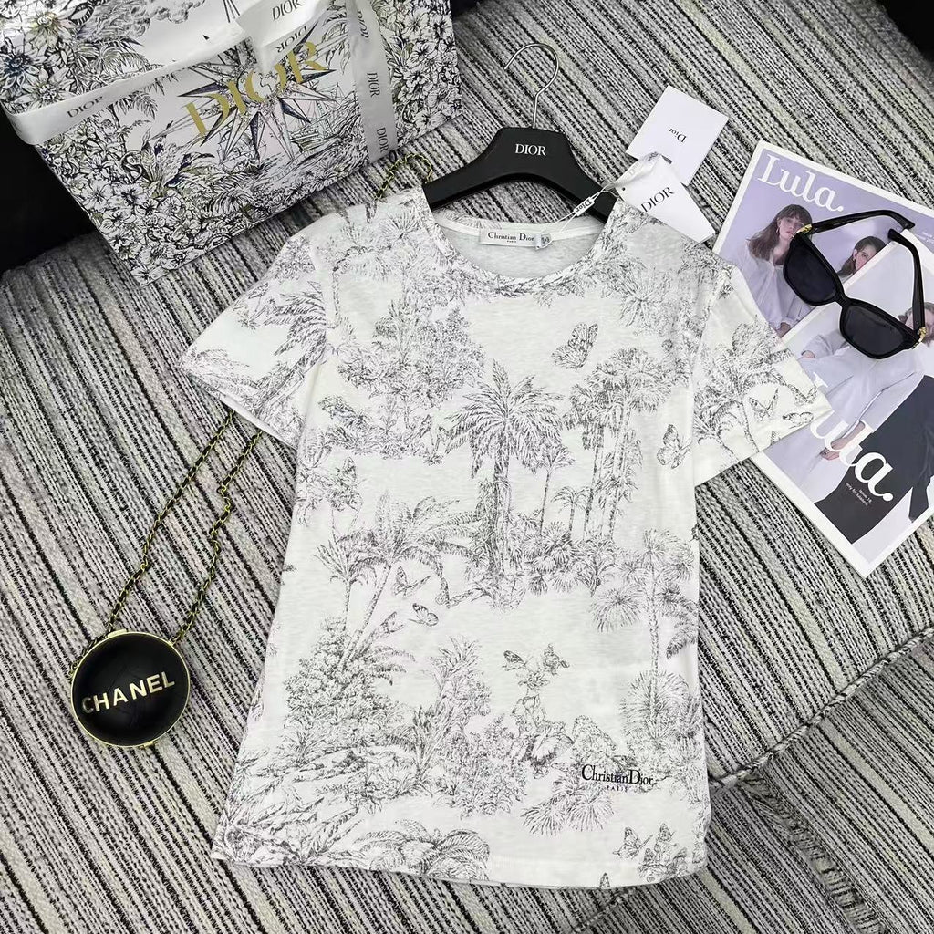 Dio! round neck short-sleeved T-shirt