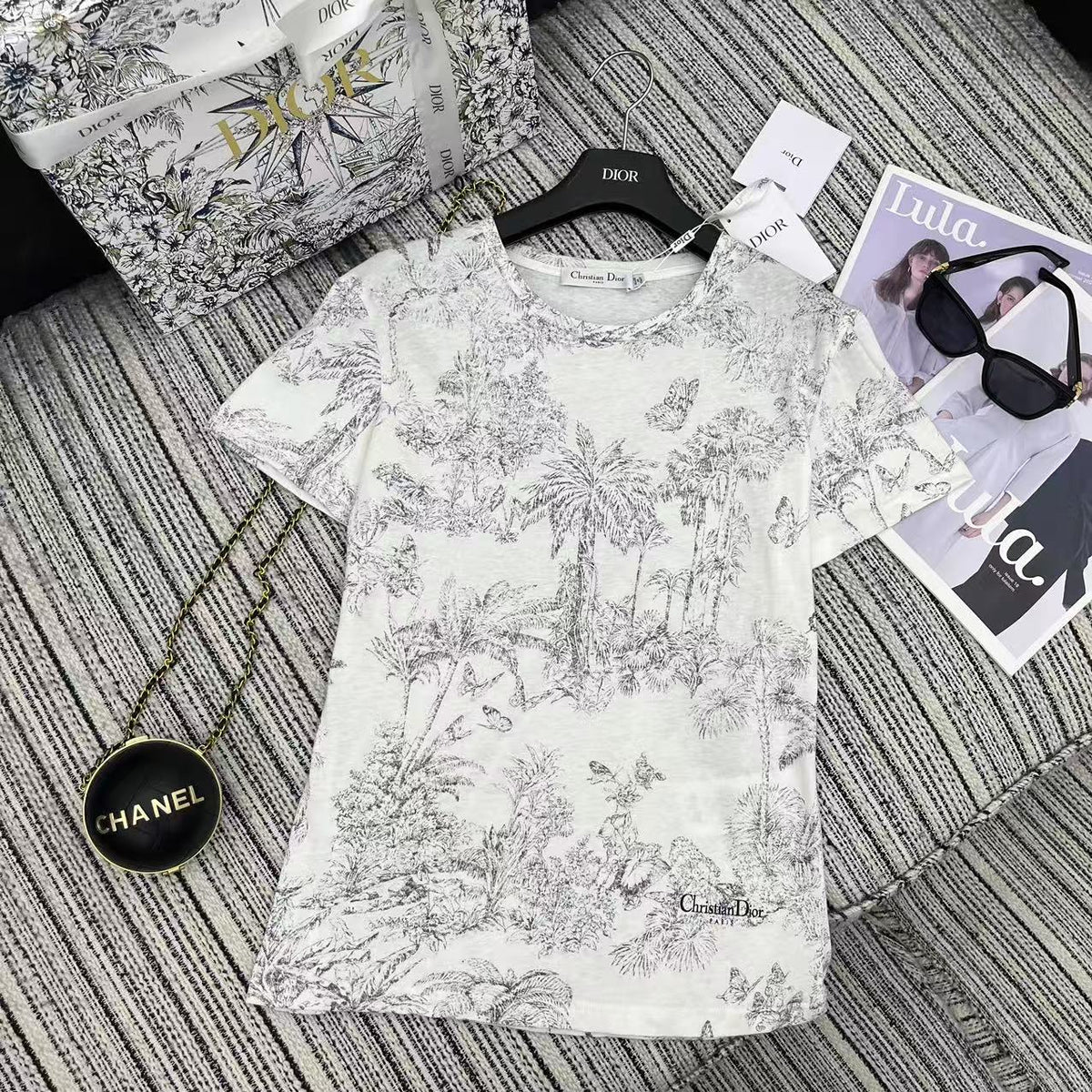 Dio! round neck short-sleeved T-shirt