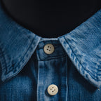 Miu Mi! Blue sleeveless Denim shirt