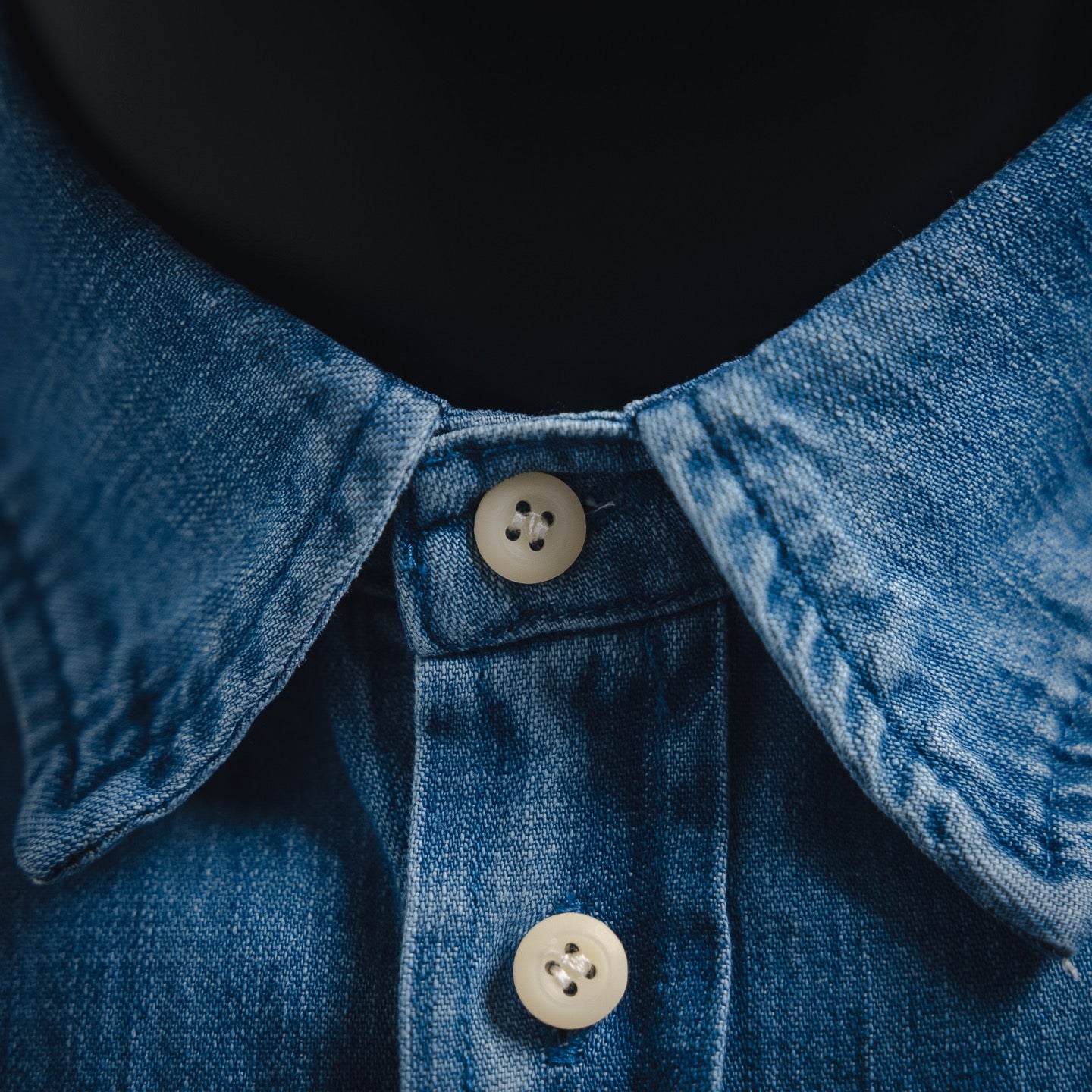 Miu Mi! Blue sleeveless Denim shirt