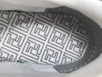 Fend! Match Sneakers FF Jacquard White Suede Fabric Low Tops