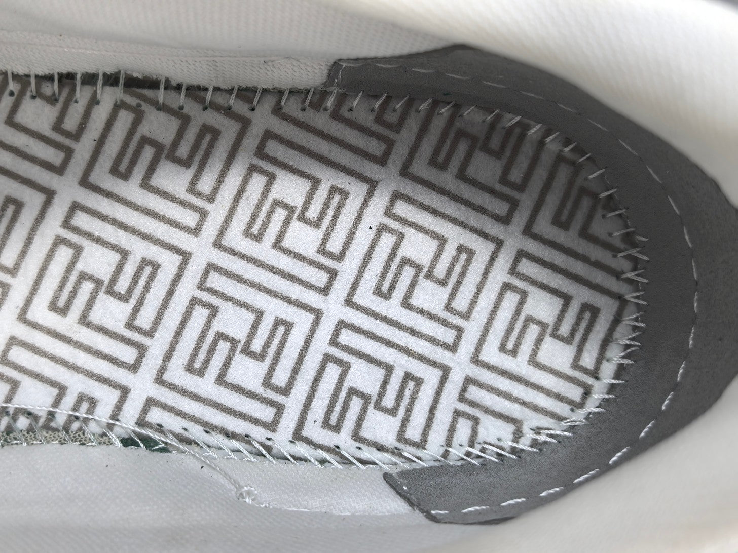 Fend! Match Sneakers FF Jacquard White Suede Fabric Low Tops