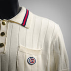 Gucci Web Stripe Knitted Polo Shirt