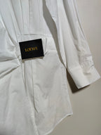 Loewe Draped Poplin Mini Shirtdress