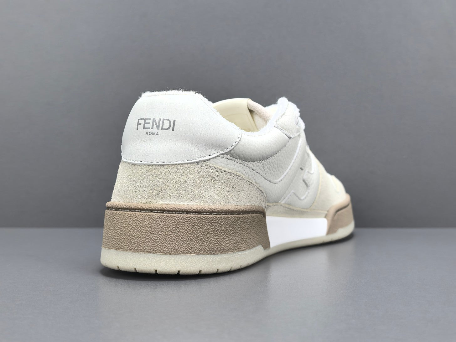 Fend! Match Sneakers White Suede Low Tops