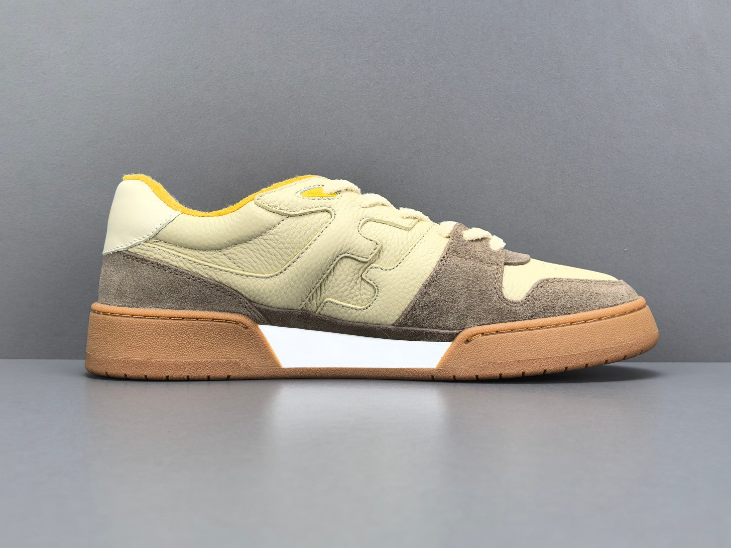 Fend! Match Low Top Suede 'Yellow Beige'