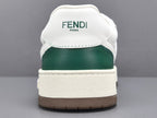 Fend! Match Sneakers FF Jacquard White Suede Fabric Low Tops