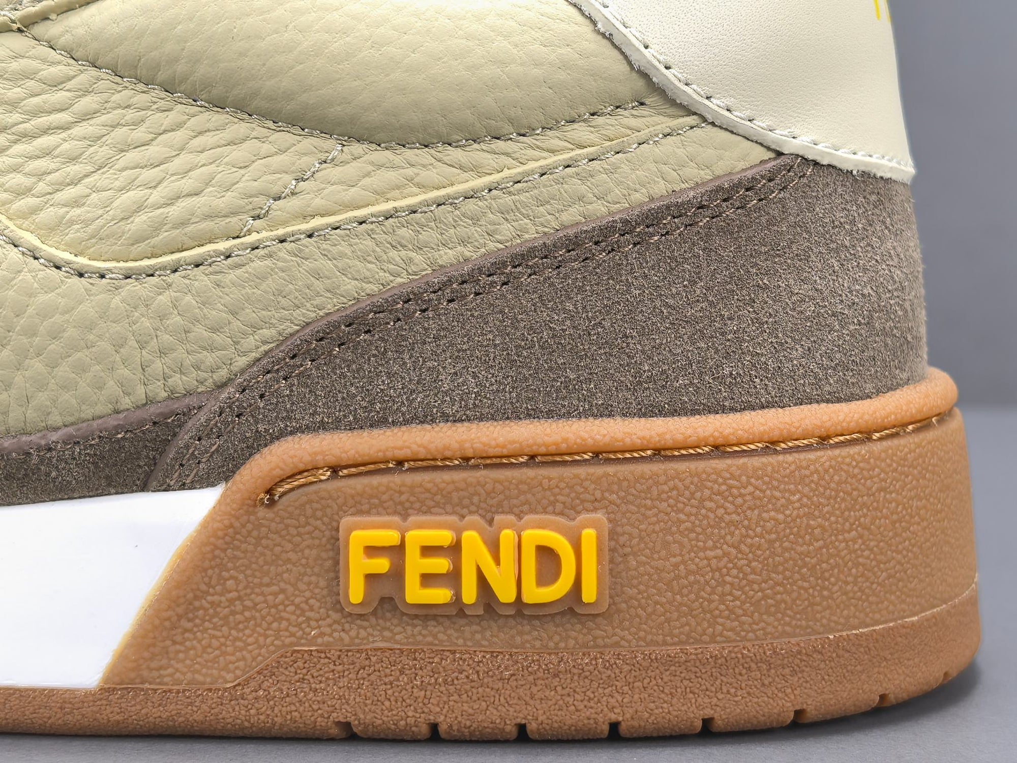 Fend! Match Low Top Suede 'Yellow Beige'