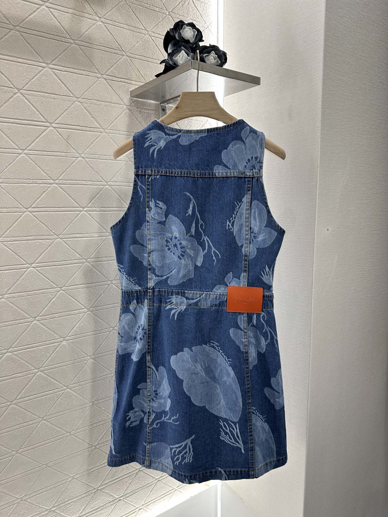 Fendi Blue Denim Dress