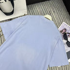 LOEW! embroidered logo round neck short sleeve T-shirt