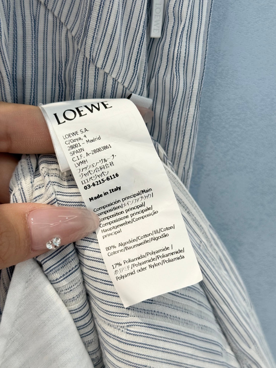 Loewe Wrap dress in cotton blend