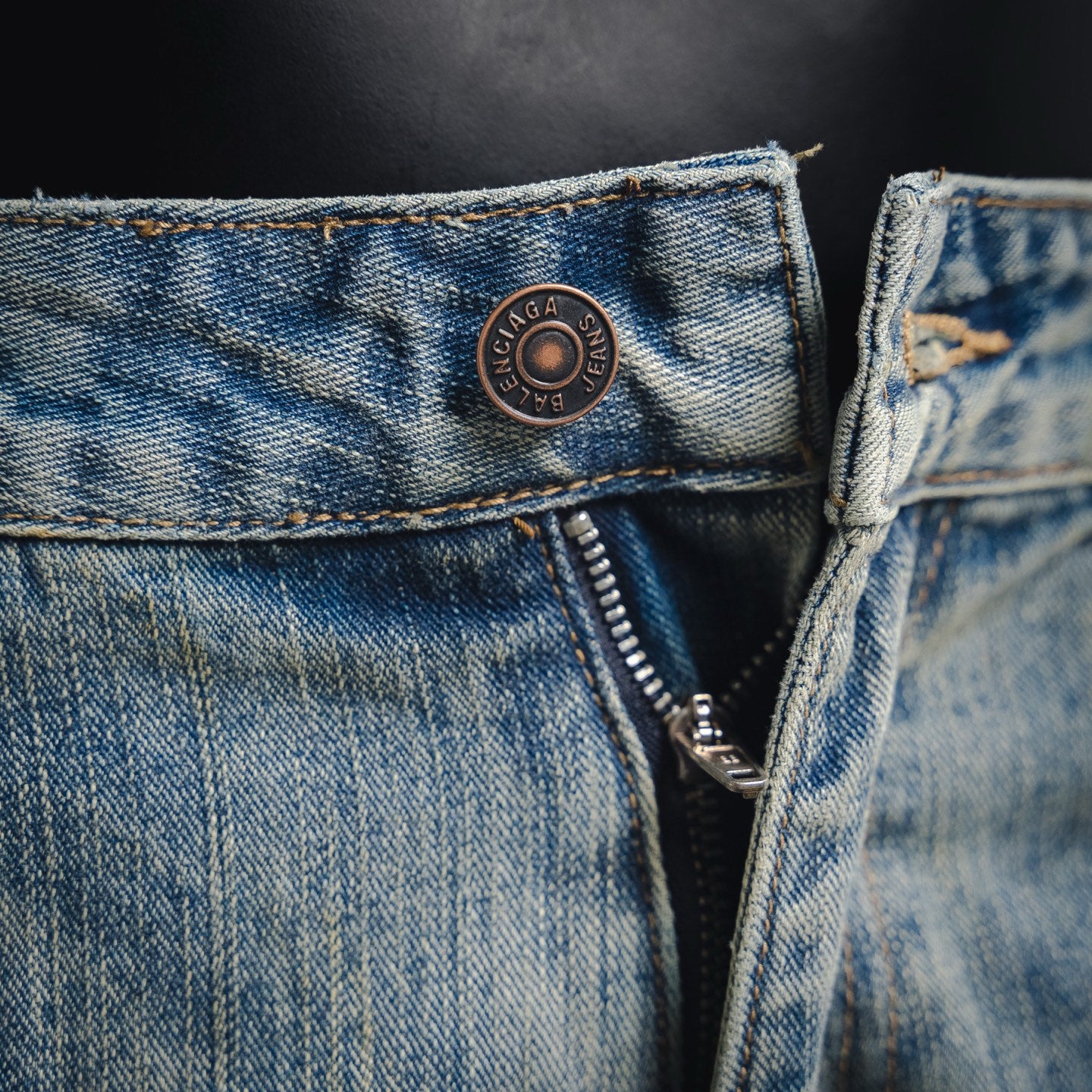 Balencia! Baggy Jeans Ring Denim