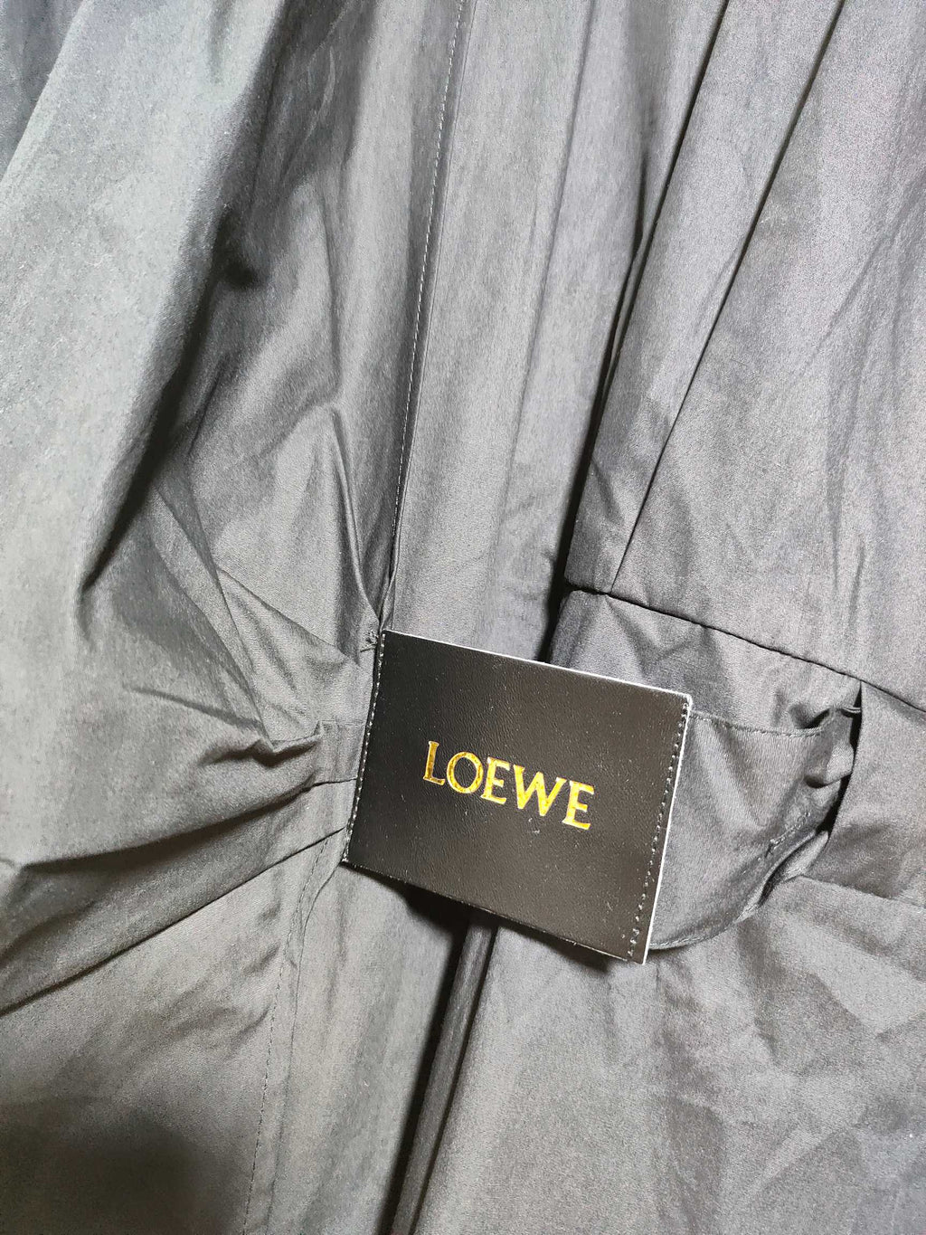 Loewe Draped Poplin Mini Shirtdress