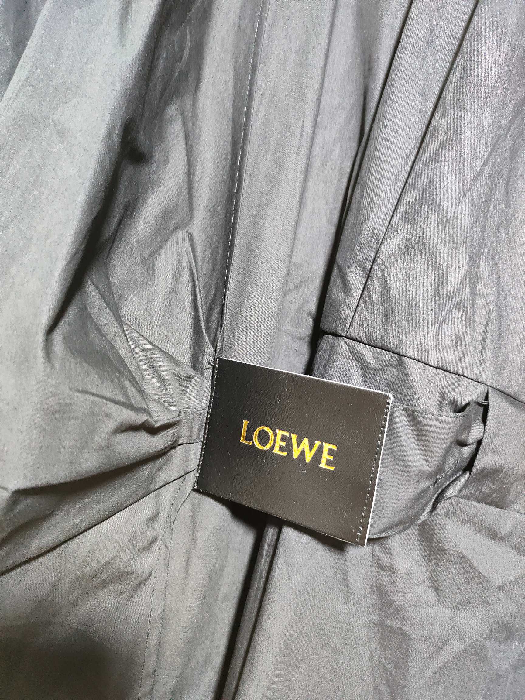 Loewe Draped Poplin Mini Shirtdress
