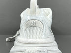Balenciag! 3xl Mesh Lace-Up Distressed Sneaker in White