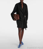 Loewe Draped Poplin Mini Shirtdress