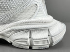 Balenciag! 3xl Mesh Lace-Up Distressed Sneaker in White