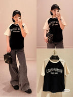 LV Logo short-sleeved crew-neck T-shirt