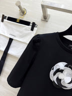 CHNE! vintage series hand-embroidered T-shirt