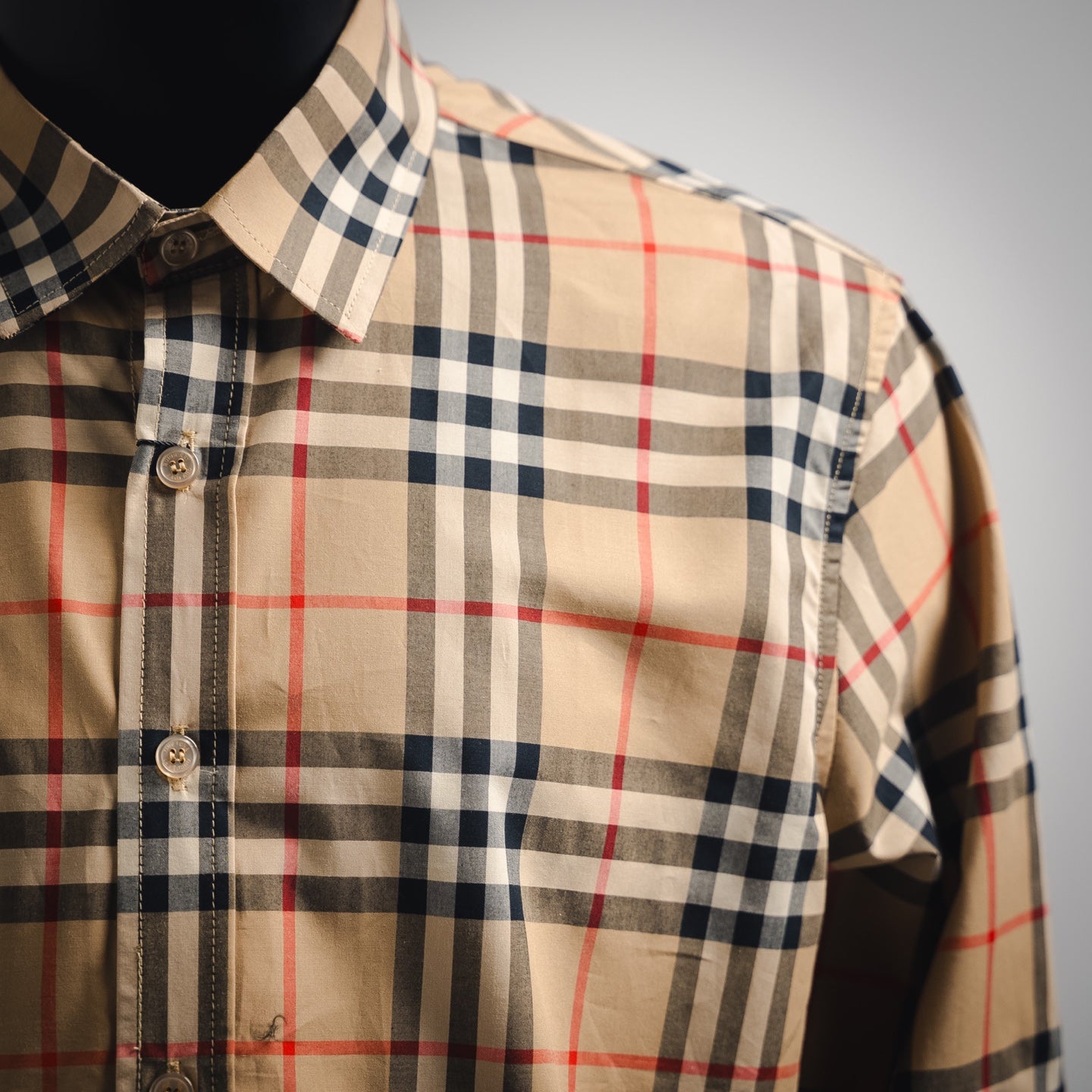 Burberr! Regular Fit Check Cotton Shirt