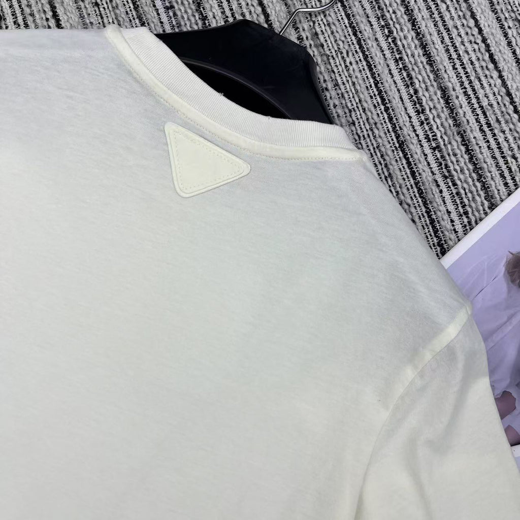 Prad! print short-sleeved round neck T-shirt