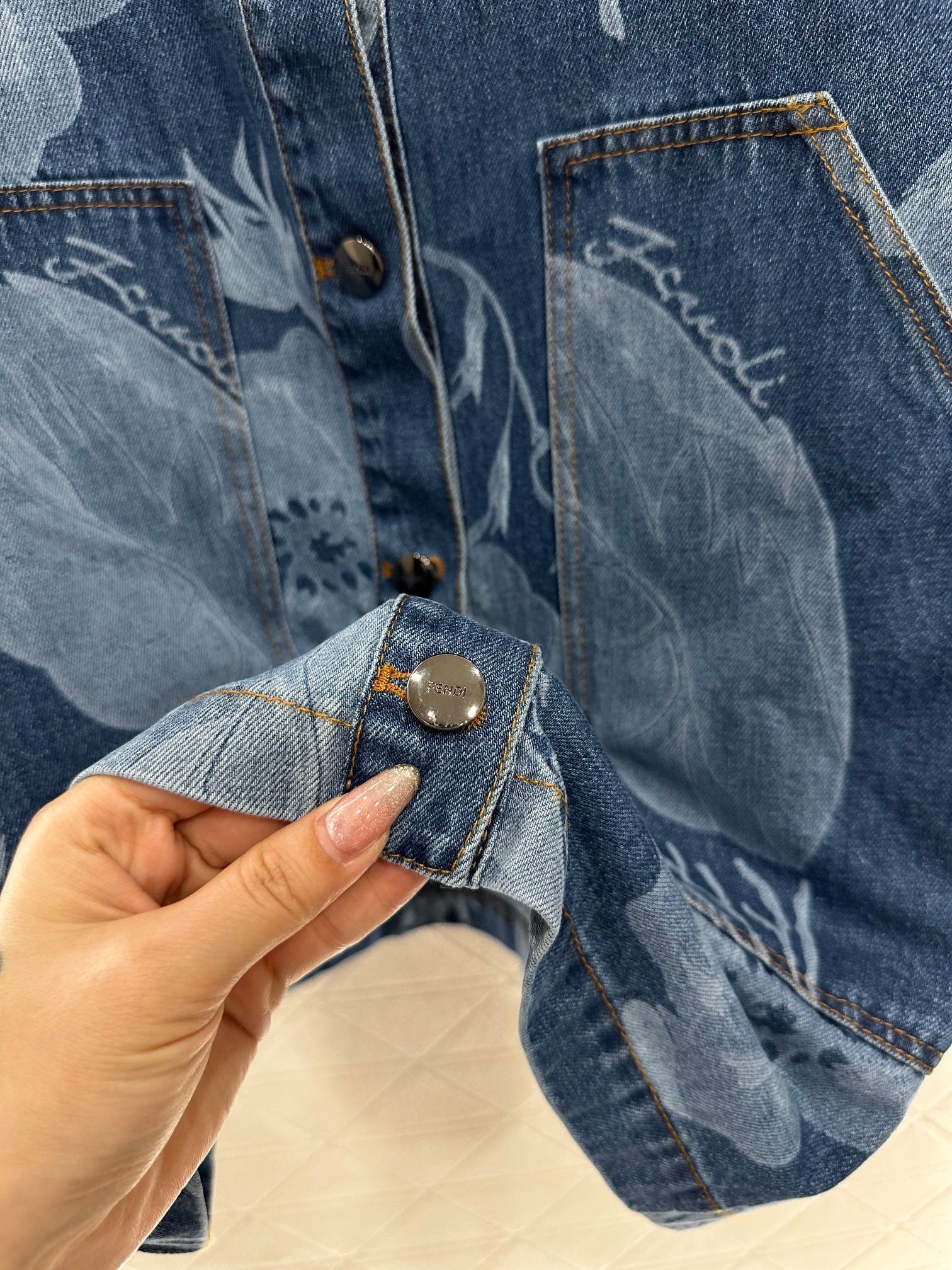 Fendi Blue Denim Dress