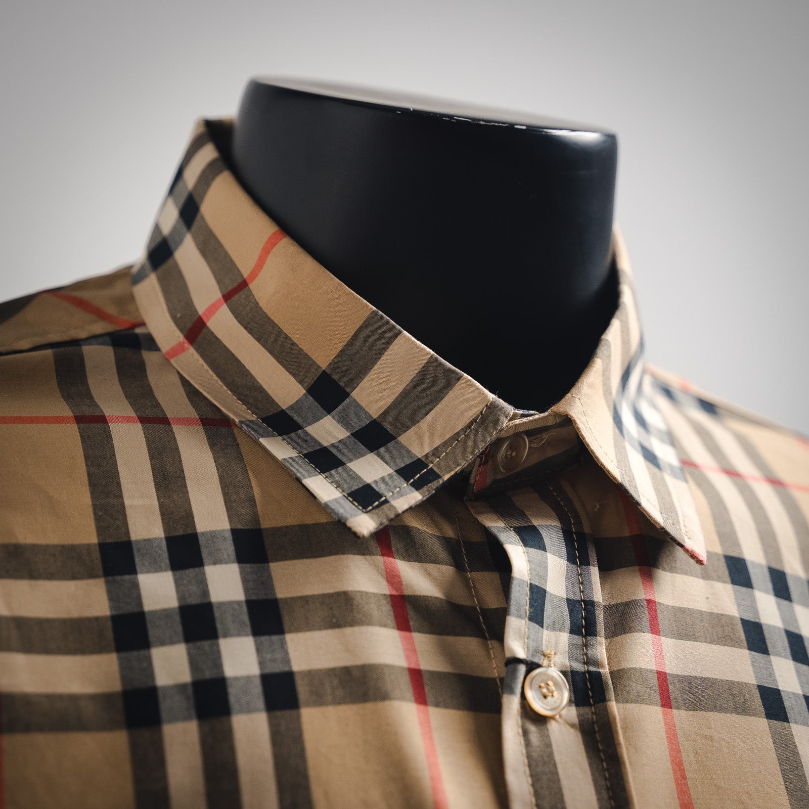 Burberr! Regular Fit Check Cotton Shirt