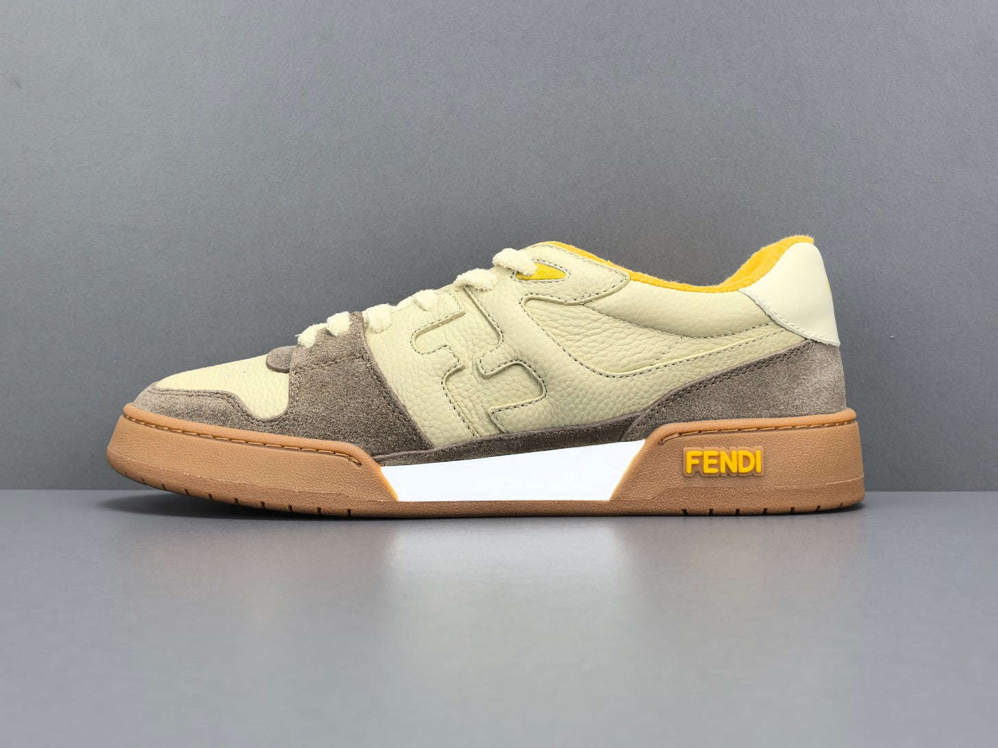 Fend! Match Low Top Suede 'Yellow Beige'