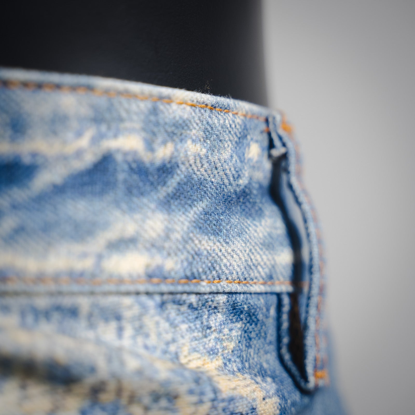 GIVENCH! Blue Distressed Straight-Leg Jeans