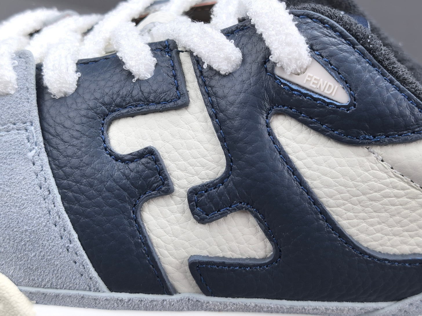 Fend! Match Panelled Suede Sneakers