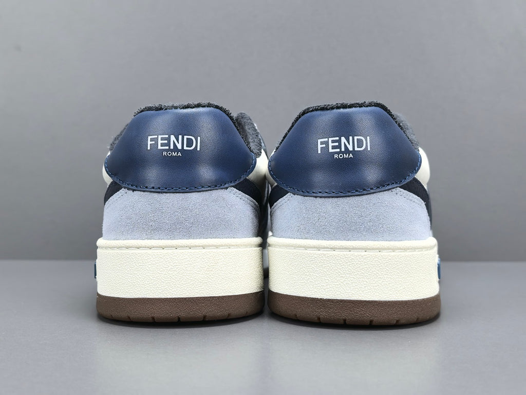 Fend! Match Panelled Suede Sneakers
