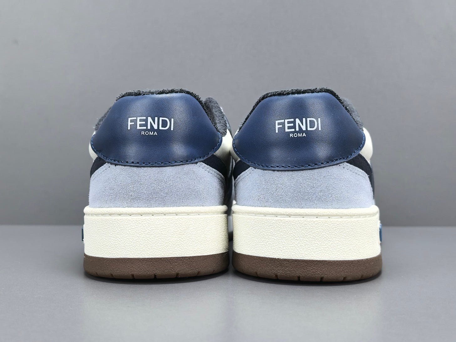 Fend! Match Panelled Suede Sneakers